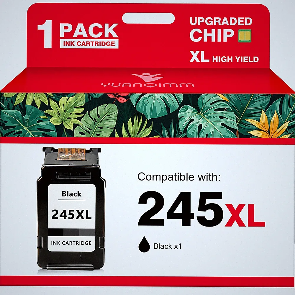 1BK PG 245XL Ink Cartridge Compatible for Canon PIXMA MG2420/2520/2522/2525/2924