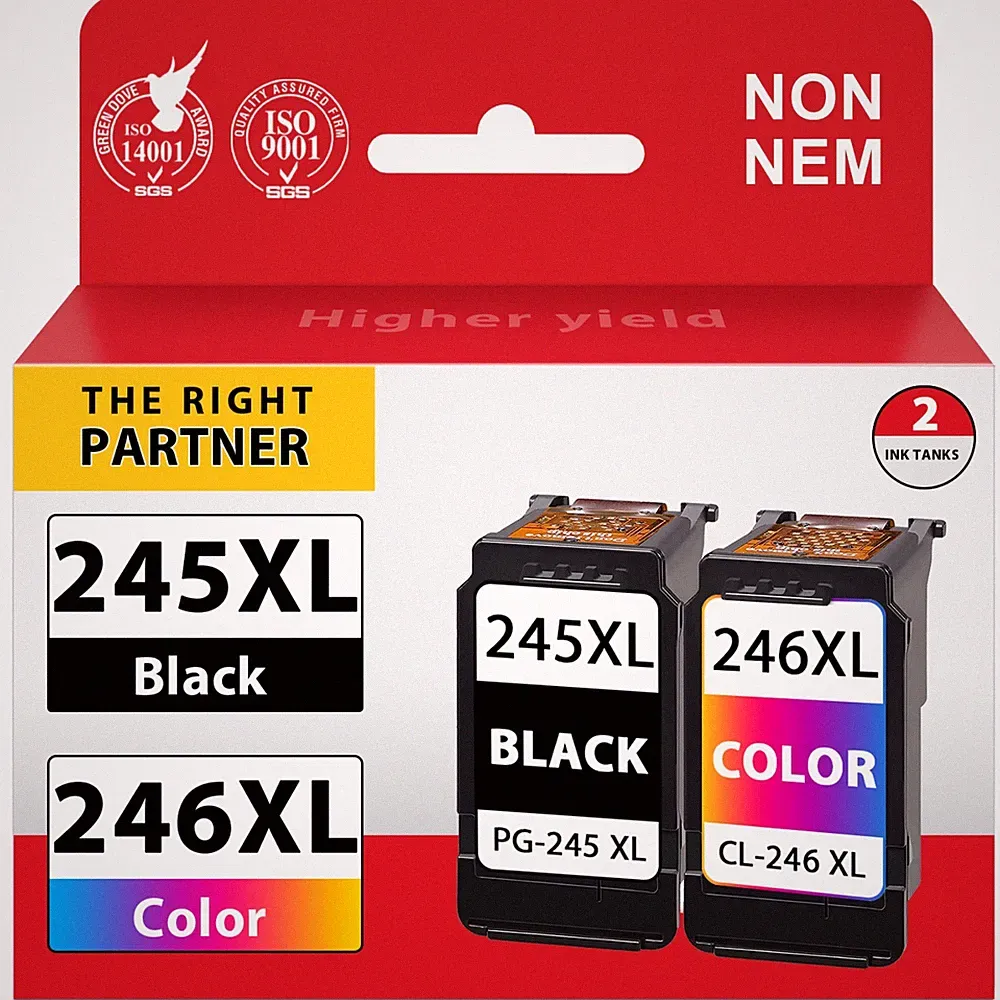 245XL 246XL ink cartridge combo for Canon PIXMA TR4520 TS202 TS3300 MG2420