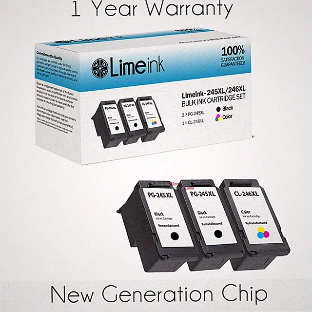 3 PG-245XL CL-246XL Ink Cartridges For Canon PIXMA iP2820 MG2420 MG2520 MG2920