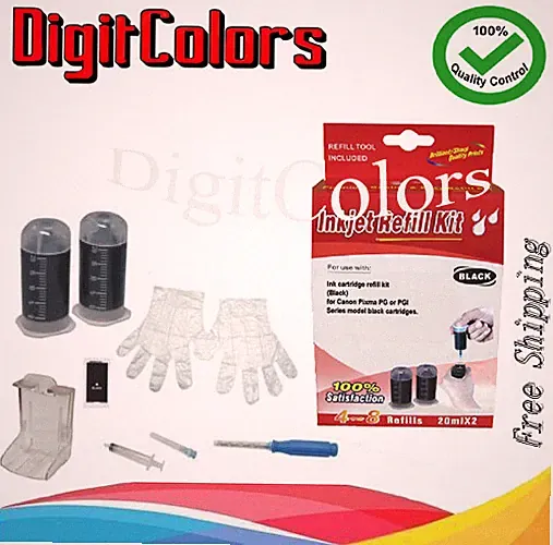 Black ink cartridge Refill bottle tool box kit for canon PG-245 245XL 243 243XL