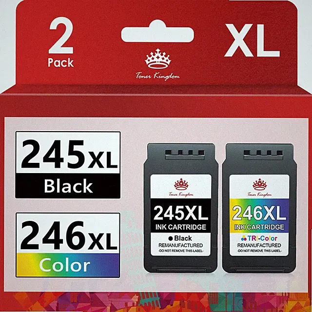 Canon 245XL 246XL Ink Cartridge Combo Pack 1 Black 1 Tri Color 2 Pack