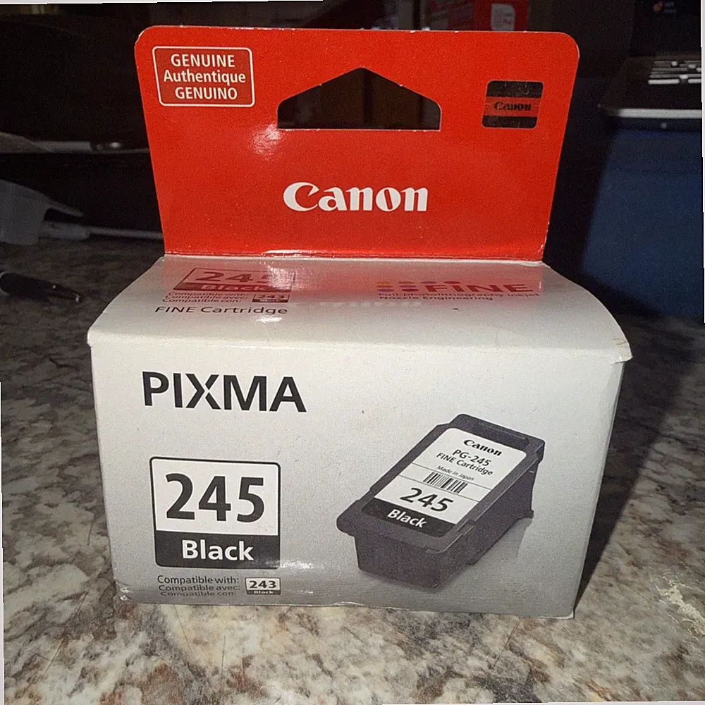 Canon PG-245 Black Ink Cartridge Inkjet Printer Ink for PIXMA Printers