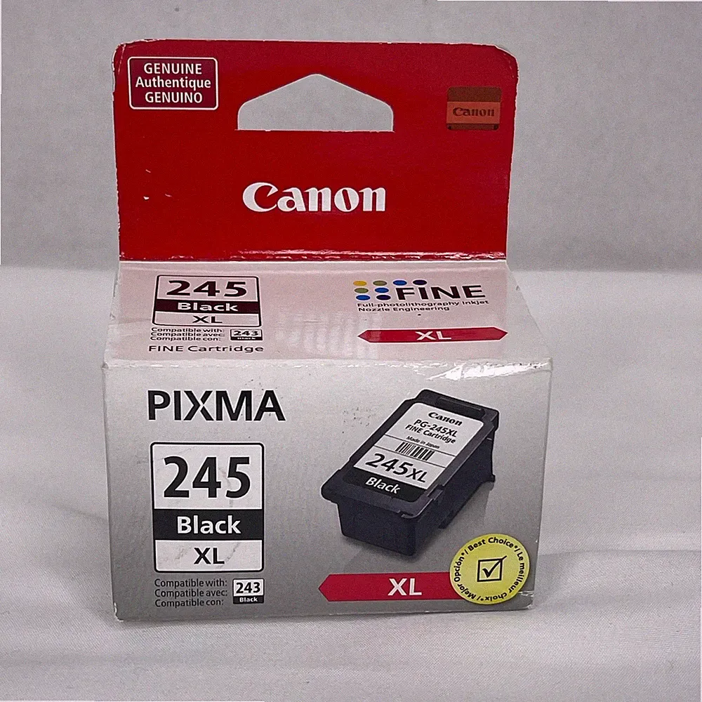 Canon PG-245XL Black Ink Cartridge PIXMA Genuine OEM New Sealed XL
