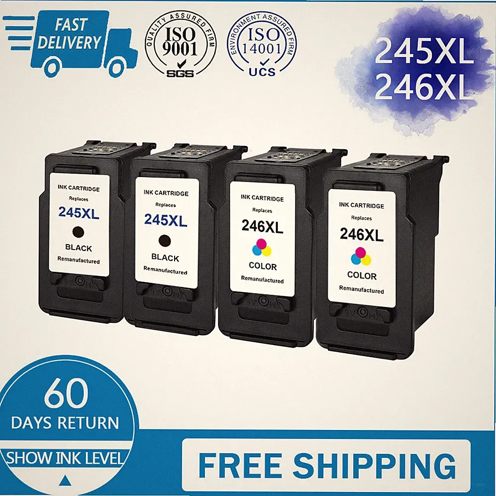 For Canon PG 245XL CL 246XL Ink Cartridge PIXMA MG2420 MX492 MX495 TS3120 TS3122