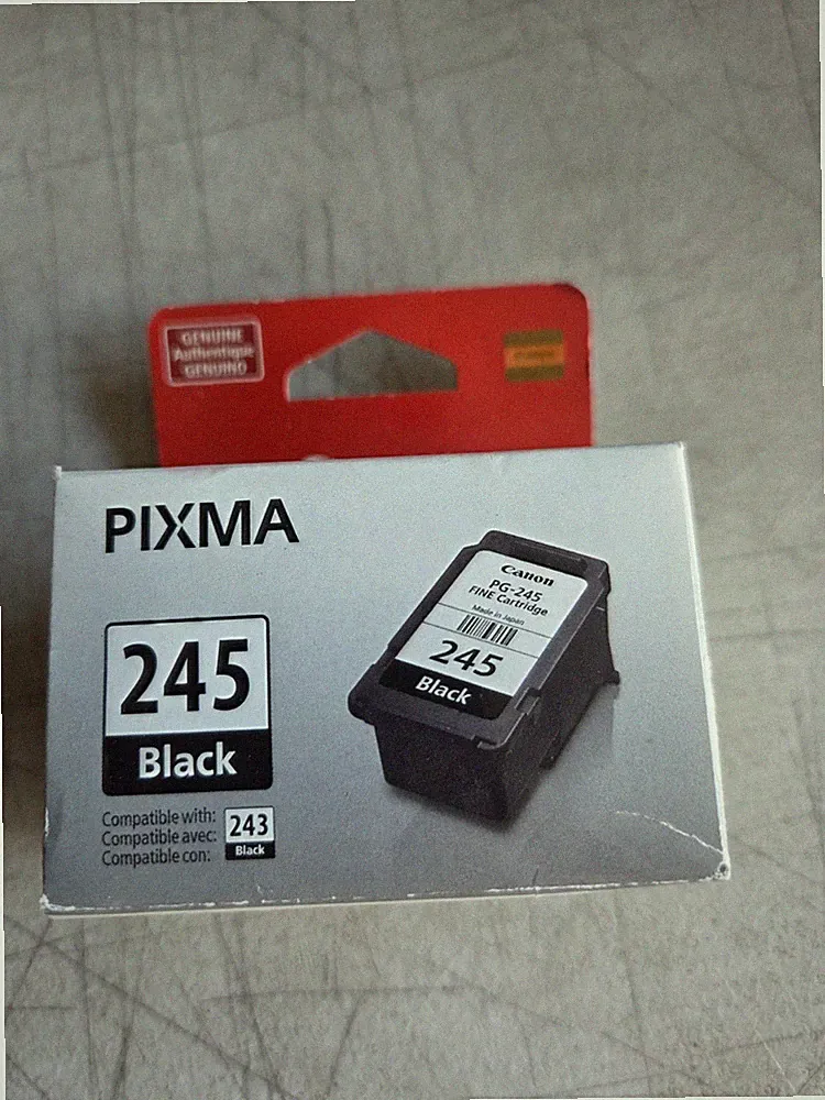 Genuine Canon PG-245 Black Printer Ink Cartridge NEW & FACTORY SEALED