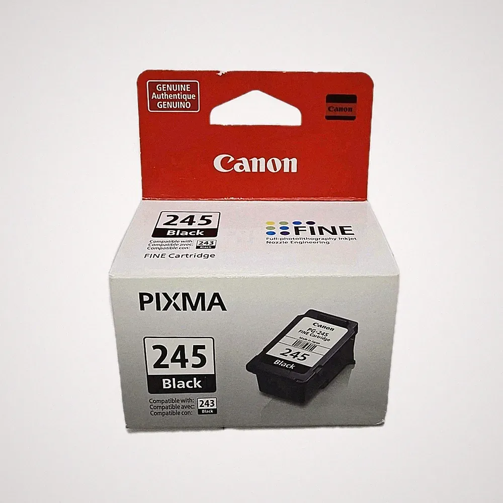 Genuine Canon Pixma 245 Black Ink Cartridge (PG-245) New In Box Sealed