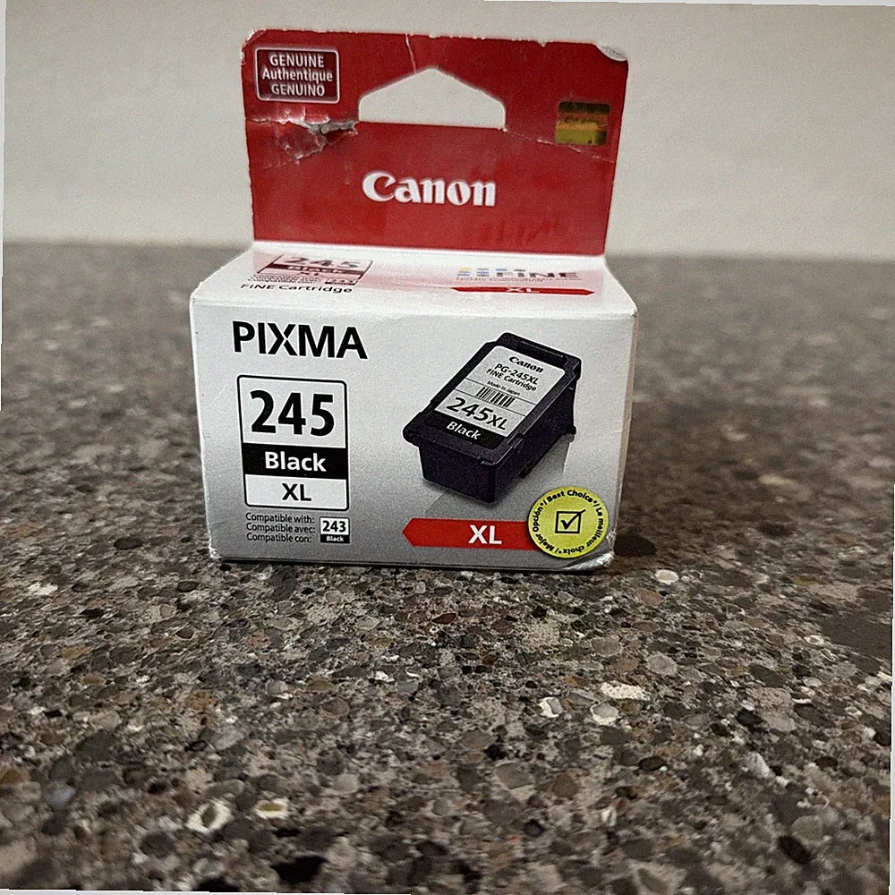 Genuine Canon PIXMA PG-245XL Black Ink Cartridge New In Box Sealed