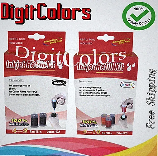 PG-245 Refill Ink bottle kit for CN Canon PG245 243 CL246 244 BKCMY cartridges