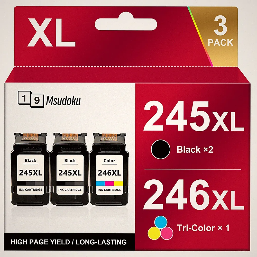PG-245XL CL-246XL Ink Cartridge Compatible for Canon PIXMA MG2522 MG2520 TS202