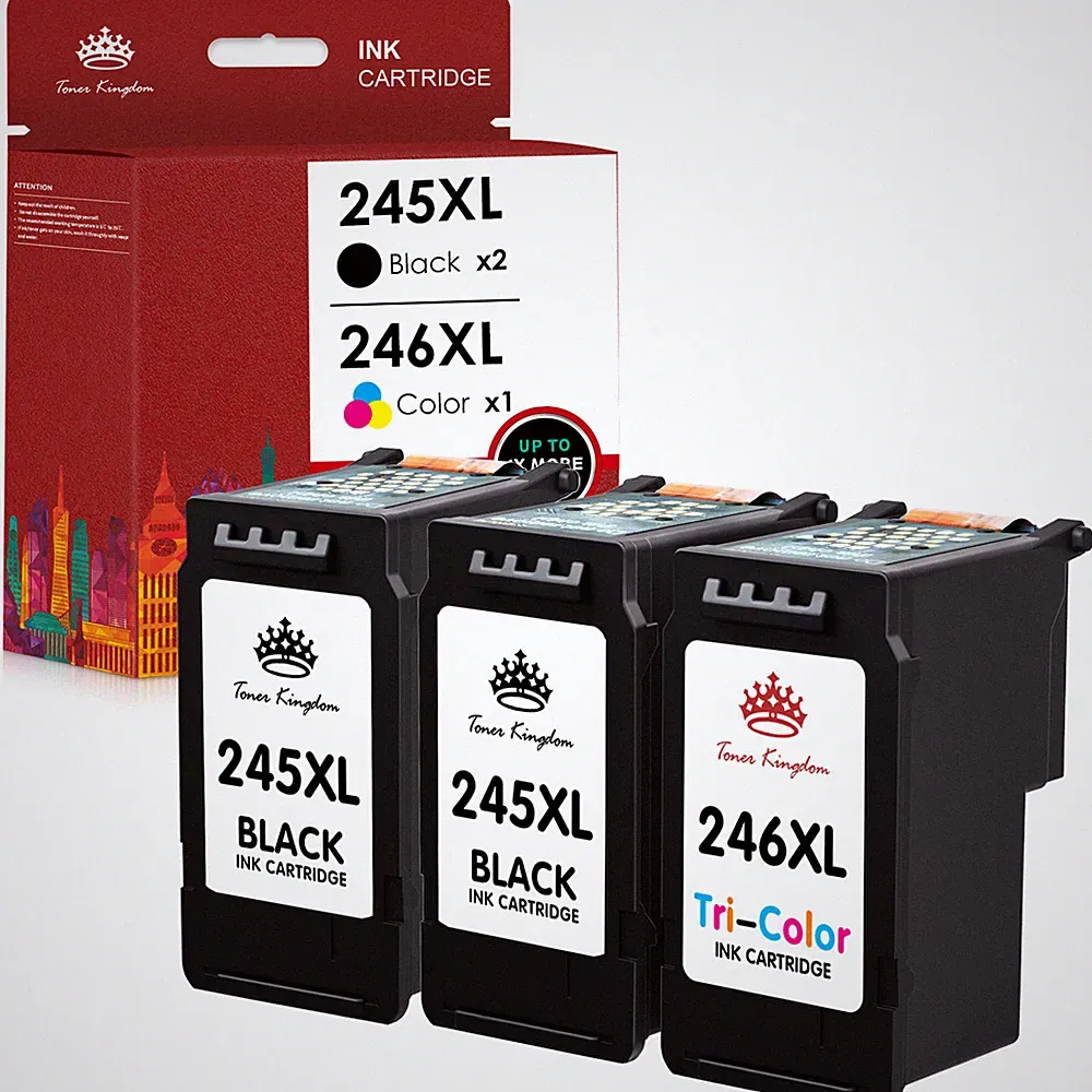PG-245XL CL-246XL Ink Cartridge for Canon 245 246 Pixma MG2522 TS3322 TR4522 Lot