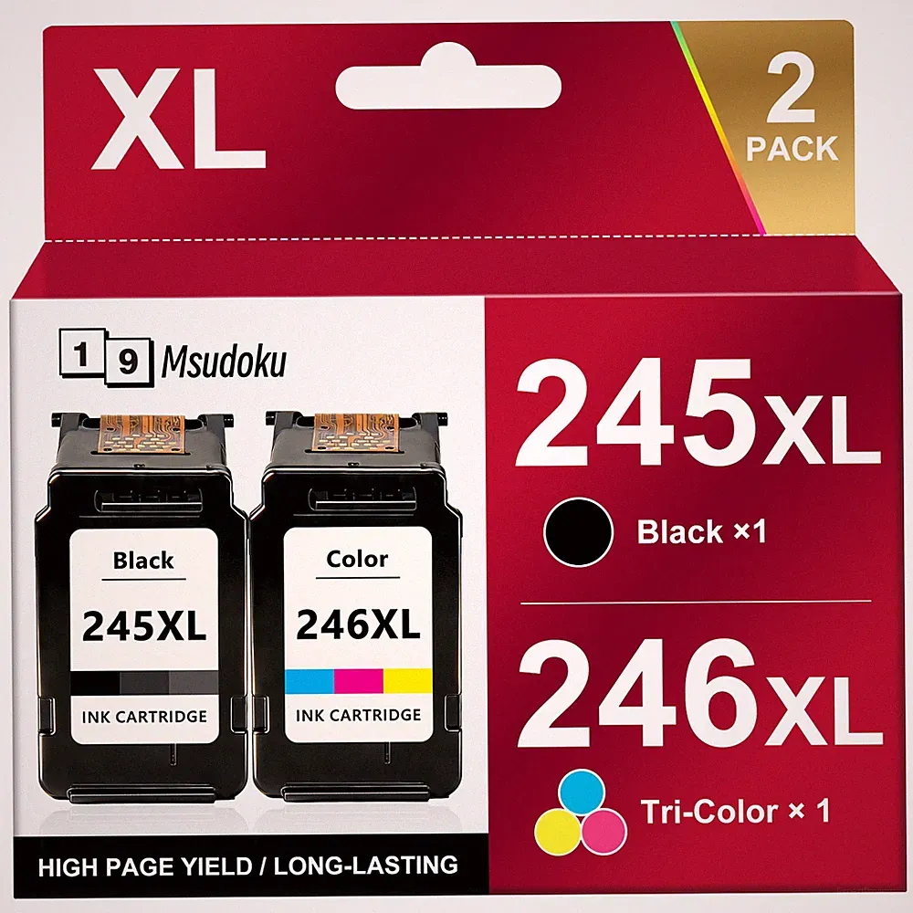 PG-245XL CL-246XL Ink Cartridge for Canon PIXMA MG2522 MG2520 MX490 MX492 Lot