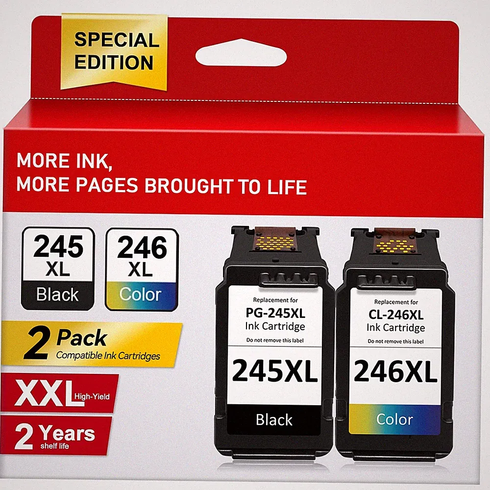 PG-245XL CL-246XL Ink Cartridge for Canon PIXMA MG2522 MG2520 MX490 MX492 TR4520